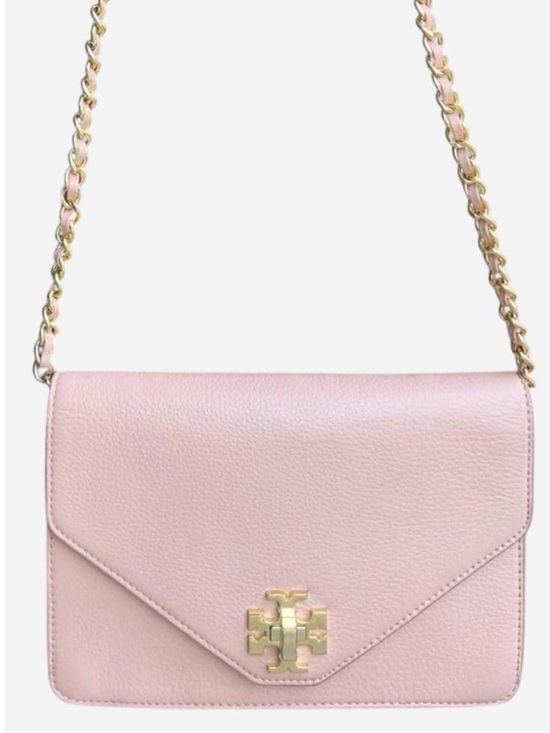 Tory Burch Handbags - Tory Burch Blush Pink Leather Chain Crossbody with Gold Logo